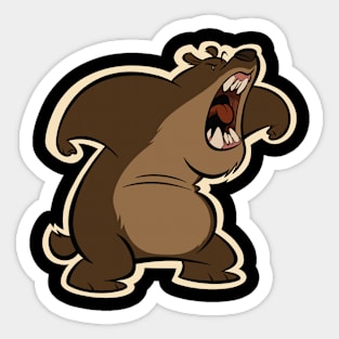 Roaring Bear Sticker